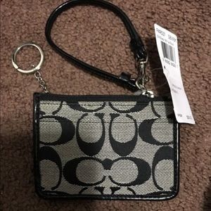 Coach keychain wristlet